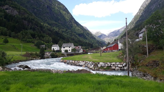 Berglandschaft bei Odda, Norwegen