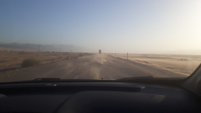Wüstenstraße in Jordanien